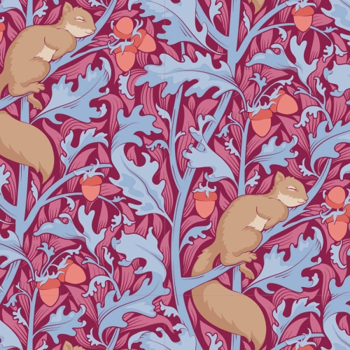 Tilda Patchwork Stoff Baumwolle - Hibernation - Squireldreams-Hibiscus